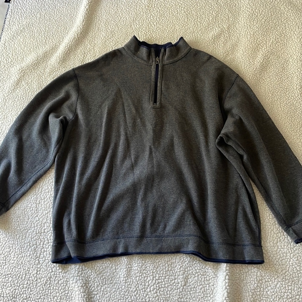Polo by Ralph Lauren grey 1/2 zip sweater